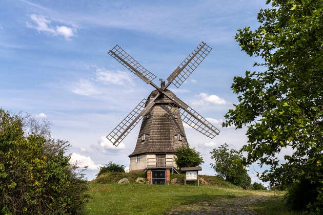 Windmill Dutch Mill windmill on the Mühlenberg Mill Mountain in Jerichow, Jerichower Land, Saxony Anhalt, Germany Dutch Mill windmill on the Mühlenberg Mill Mountain, Jerichow, Jerichower Land, Saxony Anhalt, Germany
