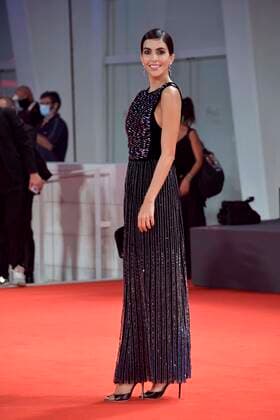 77th Venice Film Festival 2020, Red Carpet. Filming Italy Award. Pictured Rocio Munoz Morales  Copyright: xSimonexComix xIPAx xVeneziax2020x