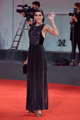 77th Venice Film Festival 2020, Red Carpet. Filming Italy Award. Pictured Rocio Munoz Morales  Copyright: xSimonexComix xIPAx xVeneziax2020x