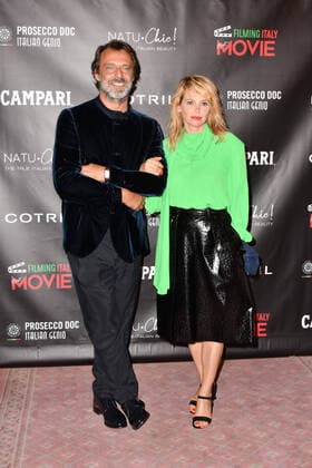 77th Venice Film Festival 2020, Best movie award red carpet. Pictured Barboura Bobulova, Alessandro Preziosi  Copyright: xManuelexMangiarottix xIPAx xManuelexMangiarottix xVeneziax20x