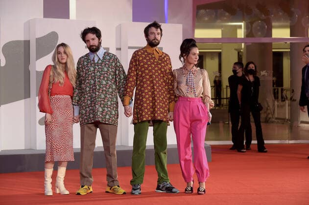 77th Venice Film Festival 2020, Red Carpet Filming Italy Award. Pictured: Damiano D Innocenzo, Fabio D Innocenzo  Copyright: xAlbertoxTerenghi Venice2020x xIPx xVenezia2020x