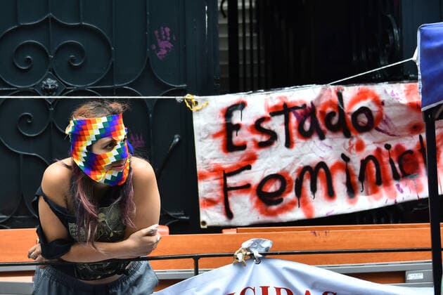 Feminist groups take over the facilities of the Human Rights Commission (CNDH) to use it as shelter for victims of gender violence and to protest for female rights. Where: Mexico City, Mexico When: 06 Sep 2020 Credit: Eyepix Cover Images **EDITORIAL USE ONLY** Copyright: xCarlosxTischlerx 40834939 EDITORIAL USE ONLY. NOT FOR USE BY NEWSPAPERS BASED IN THE UK.