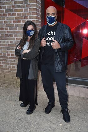 Joyce Ilg, Abdelkarim Zemhoute at the Golden Camera Digital Award 2020 at YouTube Space in Berlin on 08 09 2020