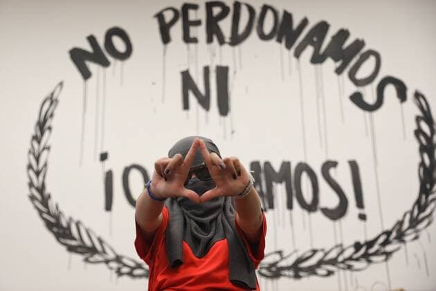 Women demonstrate as they occupy of the headquarters of the National Human Rights Commission to protest gender violence and the lack of action of the Government, in Mexico City, Mexico, 8 September 2020. Women protest at the headquarters of the National Human Rights Commission !ACHTUNG: NUR REDAKTIONELLE NUTZUNG!  Copyright: xSáshenkaxGutiérrezx MEX6740 20200909-637352074246601341
