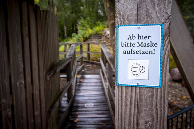 Overview of the Park Corona Regulations in Hansa Park, 21 08 20 Sierksdorf Schleswig Holstein Germany Copyright: xAgentur54Gradx xFelixxKoenigx