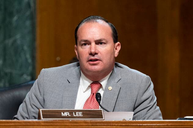 September 9, 2020, Washington, DC, United States: September 9, 2020 - Washington, DC, United States: U.S. Senator MIKE LEE (R-UT) speaking at a Senate Judiciary Committee hearing to consider nominations to various Federal judgeships. Washington United States - ZUMAb161 20200909_zap_b161_041 Copyright: xMichaelxBrochsteinx