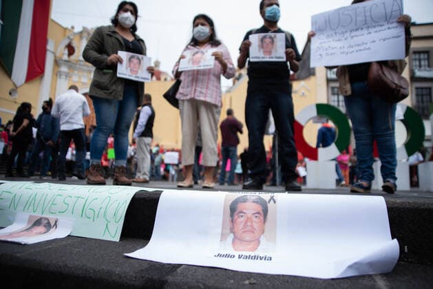 News Bilder des Tages September 10, 2020, Xalapa, Veracruz, Mo xico: Companions and colleagues of Julio Valdivia demonstrate in the Plaza Lerdo in the Center of Xalapa to demand justice for another journalist murdered in the state. Xalapa MÃ xico - ZUMAqp1_ 20200910_zip_qp1_004 Copyright: xHectorxAdolfoxQuintanarxPerezx