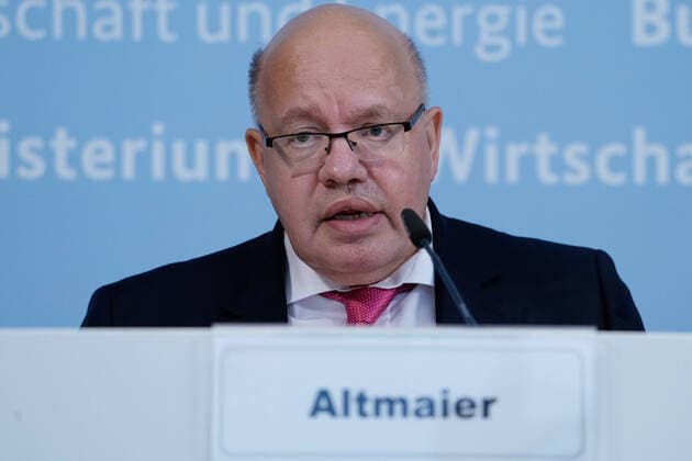 Climate and Economic Policy Proposals of the Federal Minister of Economics in Berlin Aktuell, 11 09 2020, Berlin, Peter Altmaier at the press statement in the Federal Ministry of Economics on climate and economic policy proposals in Berlin Berlin Germany