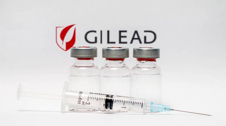 10 09 2020, pharmaceutical industry Gilead Sciences, Inc , A pharmaceutical and biotechnology company from the United States 10 09 2020, pharmaceutical industry 10 09 2020, pharmaceutical industry