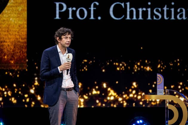 Hamburg, 10 September 2020 Prof Dr Christian Drosten during the German Radio Award 2020 at the Hamburger Schuppen 52