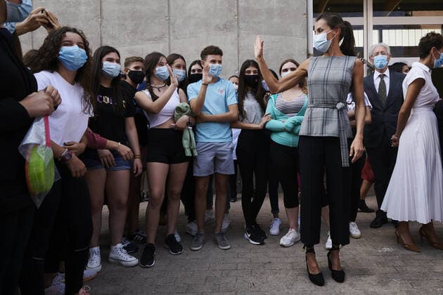 Bilder des Jahres 2020, Entertainment 09 September Entertainment Themen der Woche KW38 Entertainment Bilder des Tages 14-09-2020 Queen Letizia visited the opening of the school year 2020 2021 at CPEIP Nuestra Senora del Patronicio in Milagro, Spain No Spain  Copyright: xPPEx