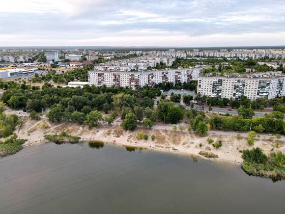 SIEVIERODONETSK, UKRAINE - SEPTEMBER 6, 2020 - The layout of the city is seen in this aerial image, Sievierodonetsk, Luhansk Region, eastern Ukraine Sievierodonetsk  Copyright: xKovalyovxOleksiyx