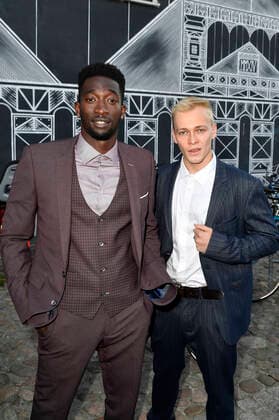 Farba Dieng and Julius Nitschkoff on their arrival for the 21 presentation of the First Steps Awards 2020 in the Säälchen Berlin, 14 09 2020 Foto:xF.xKernx xFuturexImage
