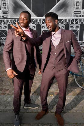Farba Dieng with company on arrival for the 21 presentation of the First Steps Awards 2020 in the Säälchen Berlin, 14 09 2020 Foto:xF.xKernx xFuturexImage