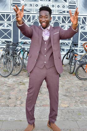 FIRST STEPS AWARD 2020 Farba Dieng Arrival for the FIRST STEPS AWARD in the Saeaelchen of the Berlin timber market in Berlin on 14 09 2020 Photopress Mueller