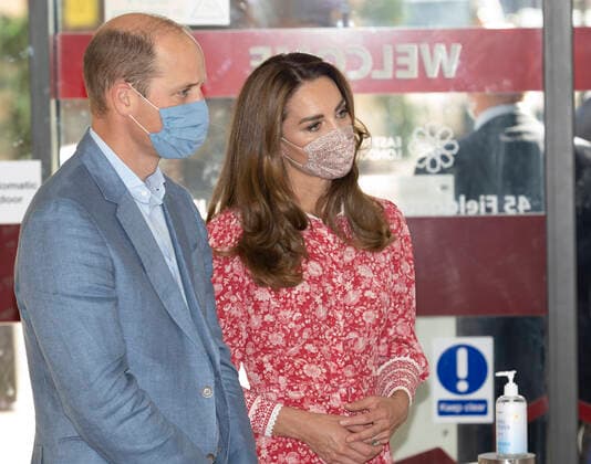 Prinz William und Herzogin Kate besuchen Moschee in London . 15 09 2020. London, United Kingdom. Prince William and Kate Middleton , The Duke and Duchess of Cambridge, during a visit to the East London Mosque .  xPoolx xi-Imagesx IIM-21619-0008