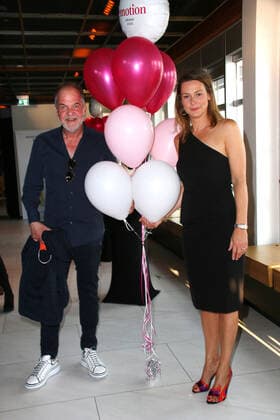 Marek Erhardt and Anja Reschke at the presentation of the Emotion Award on 15 09 2020 in Hamburg Emotion Award 2020 Presentation in Hamburg