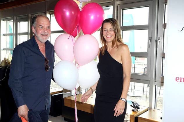 Marek Erhardt and Anja Reschke at the presentation of the EMOTION Award 2020 in the Ginn Hotel Hamburg, 15 09 2020 Foto:xC.xTamckex xFuturexImage