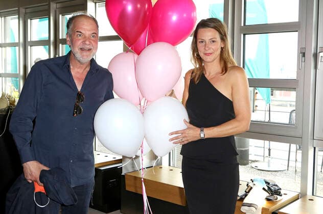 Marek Erhardt and Anja Reschke at the presentation of the EMOTION Award 2020 in the Ginn Hotel Hamburg, 15 09 2020 Foto:xC.xTamckex xFuturexImage
