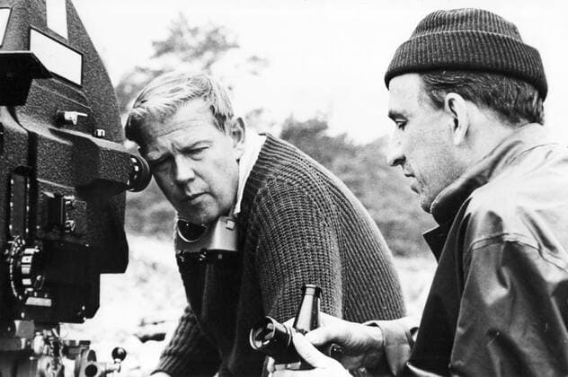 Cinematographer SVEN NYKVIST with Director INGMAR BERGMAN  Mandatory credit line: Image courtesy Ronald Grant Archive Mary Evans