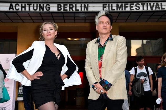 Monika Anna Wojtyllo and Bela B Felsenheimer at the opening of the Achtung Berlin New Berlin Film Award Film Festival 2020 with the feature film Leif in Concert Vol 2 at the Babylon cinema Berlin, 16 09 2020 Foto:xF.xKernx xFuturexImage