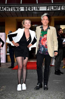 Monika Anna Wojtyllo and Bela B Felsenheimer at the opening of the Achtung Berlin New Berlin Film Award Film Festival 2020 with the feature film Leif in Concert Vol 2 at the Babylon cinema Berlin, 16 09 2020 Foto:xF.xKernx xFuturexImage