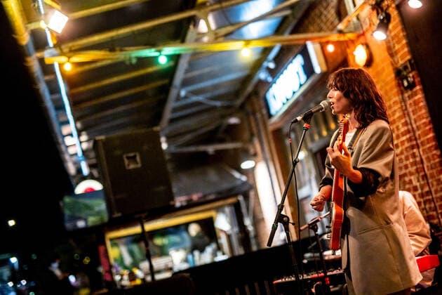 Hamburg, 16 September 2020 Drew Sycamore at a concert in front of the Hamburger Knust as part of the Reeperbahn Festival 2020