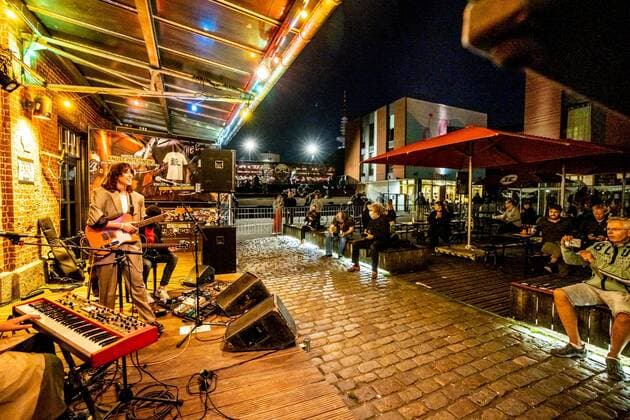 Hamburg, 16 September 2020 Drew Sycamore at a concert in front of the Hamburger Knust as part of the Reeperbahn Festival 2020