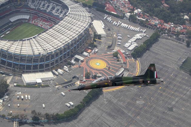 (200917) -- MEXICO CITY, Sept. 17, 2020 -- A Plane of Mexican Air Force flies during the military parade held to commemorate Mexico s Independence Day in Mexico City, capital of Mexico, Sept. 16, 2020. (Photo by Xinhua) MEXICO-MEXICO CITY-INDEPENDENCE DAY-PARADE RicardoxFlores 