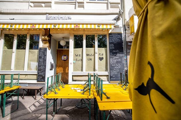 Hamburg, 17 September 2020 Bar Katze in Hamburgs Schanzenviertel