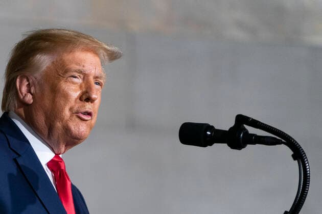 September 17, 2020, Washington, District of Columbia, USA: United States President Donald J. Trump makes remarks at the White House Conference on American History in observance of Constitution Day at the National Archives in Washington, DC on Thursday, September 17, 2020 Washington USA - ZUMAs152 20200917_zaa_s152_127 Copyright: xAlexxEdelmanx