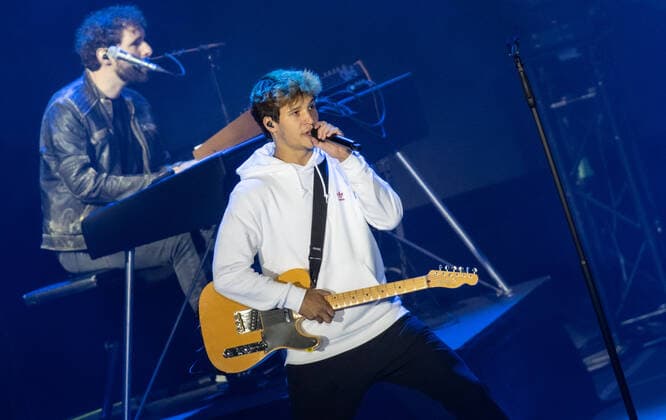 Wincent Weiss concert Berlin 2020 Berlin, 18 09 20, Wincent Weiss at the concert of the Back to live Open Airs 2020 in the Waldbuehne Berlin Berlin Germany Waldbuehne