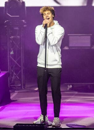 Wincent Weiss concert Berlin 2020 Berlin, 18 09 20, Wincent Weiss at the concert of the Back to live Open Airs 2020 in the Waldbuehne Berlin Berlin Germany Waldbuehne