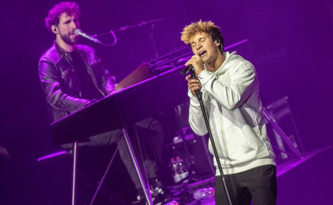 Wincent Weiss concert Berlin 2020 Berlin, 18 09 20, Manuel Weber Keyboard and singer Wincent Weiss at the concert of the Back to live Open Airs 2020 in the Waldbuehne Berlin Berlin Deutschland Waldbuehne