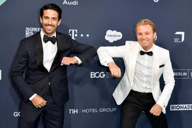 Bilder des Jahres 2020, Entertainment 09 September Entertainment Themen der Woche KW38 Lucas di Grassi und Nico Rosberg bei den Green Awards 2020 im Kraftwerk Berlin. Berlin, 18.09.2020 *** Lucas di Grassi and Nico Rosberg at the Green Awards 2020 at Kraftwerk Berlin Berlin, 18 09 2020 Foto:xF.xKernx xFuturexImage