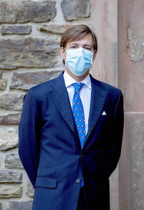 19-09-2020 Luxembourg Prince Louise arrive for the baptism of Prince Charles of Luxembourg at the Church of the Abbey of Saint Maurice de Clervaux (Grand Duchy of Luxembourg) in Luxembourg.  Copyright: xPPEx