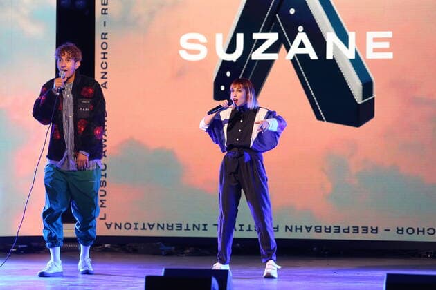 Hamburg Suzane pop singer from France at the Anchor Award 2020 ceremony in the St Pauli Theater Hamburg Reeperbahn Festival International Music Award 19 9 2020