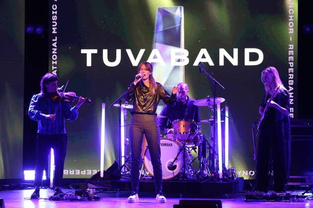 Hamburg Tuvaband from Norway at the presentation of the Anchor Award 2020 in the St Pauli Theater Hamburg Reeperbahn Festival International Music Award 19 9 2020
