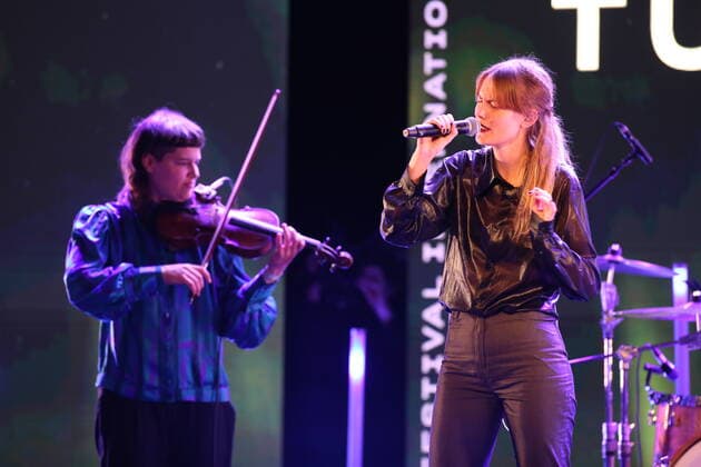 Hamburg Tuvaband from Norway at the presentation of the Anchor Award 2020 in the St Pauli Theater Hamburg Reeperbahn Festival International Music Award 19 9 2020