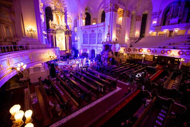 Hamburg, 19 September 2020 The stars Frank Spilker at a concert in the main church St Michaelis as part of the Reeperbahn Festival 2020