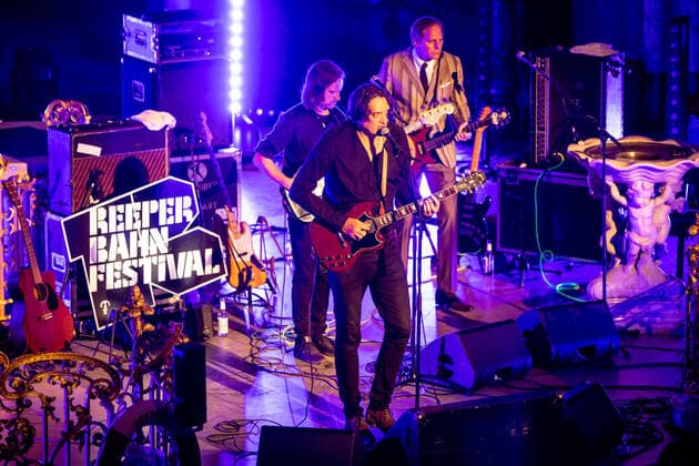 Hamburg, 19 September 2020 The stars Frank Spilker at a concert in the main church St Michaelis as part of the Reeperbahn Festival 2020