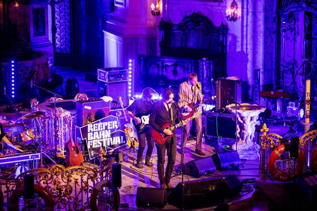 Hamburg, 19 September 2020 The stars Frank Spilker at a concert in the main church St Michaelis as part of the Reeperbahn Festival 2020