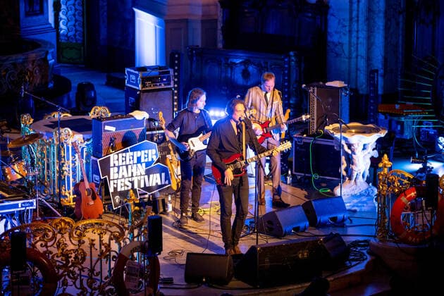 Hamburg, 19 September 2020 The stars Frank Spilker at a concert in the main church St Michaelis as part of the Reeperbahn Festival 2020