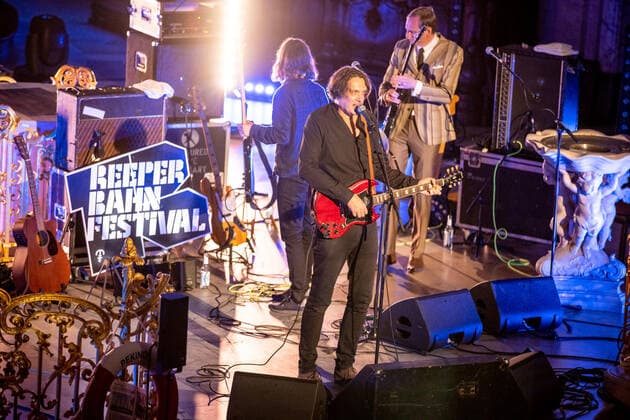 Hamburg, 19 September 2020 The stars Frank Spilker at a concert in the main church St Michaelis as part of the Reeperbahn Festival 2020
