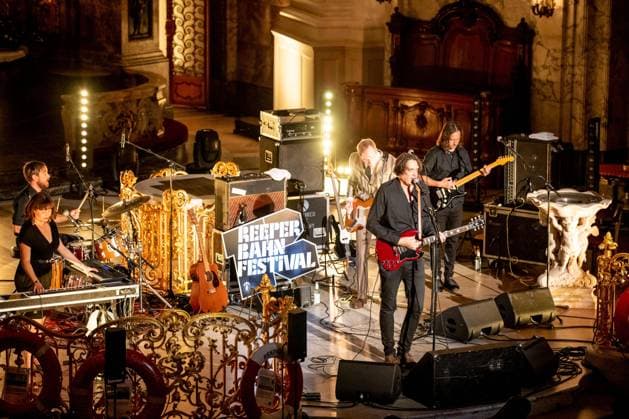 Hamburg, 19 September 2020 The stars Frank Spilker at a concert in the main church St Michaelis as part of the Reeperbahn Festival 2020