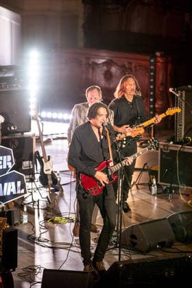 Hamburg, 19 September 2020 The stars Frank Spilker at a concert in the main church St Michaelis as part of the Reeperbahn Festival 2020
