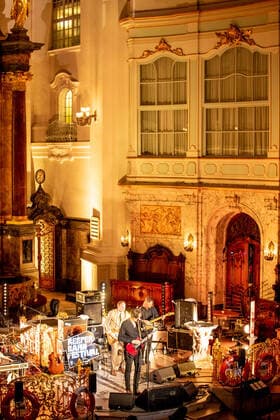 Hamburg, 19 September 2020 The stars Frank Spilker at a concert in the main church St Michaelis as part of the Reeperbahn Festival 2020