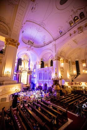 Hamburg, 19 September 2020 The stars Frank Spilker at a concert in the main church St Michaelis as part of the Reeperbahn Festival 2020