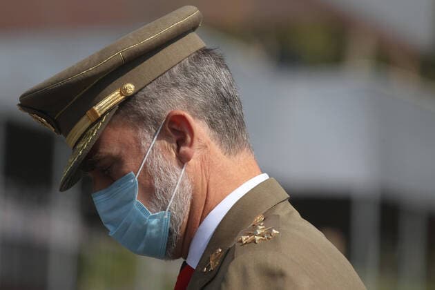 September 20, 2020: 20 September 2020 (Almeria) King Philip VI of Spain presided today over an event in Almeria for the centenary of the Legion. He was joined by the Minister of Defense, Margarita Robles. The event was held at the Viator cantonment and has been more limited than initially foreseen due to restrictions due to the coronavirus. Legionnaires from Viator, Ronda, who belong to the cities of Malaga, Almeria along with Ceuta and Melilla who have also participated in the parade - ZUMAc161 20200920_zap_c161_042 Copyright: xLorenzoxCarnerox
