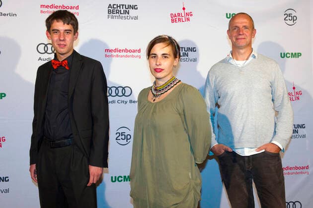Alexander Aehlig, Friederike Höhn and Christoph Kiessig on arrival for the award ceremony of the Achtung Berlin New Berlin Film Award Film Festival 2020 at the Babylon cinema, Berlin, 20 09 2020 Foto:xC.xBehringx xFuturexImage